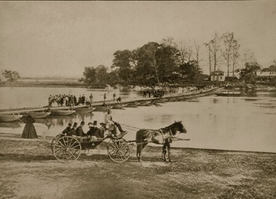 Ponte di Pontoni tra Georgetown e Anaconda Island, 1861-65 da Mathew B. Brady